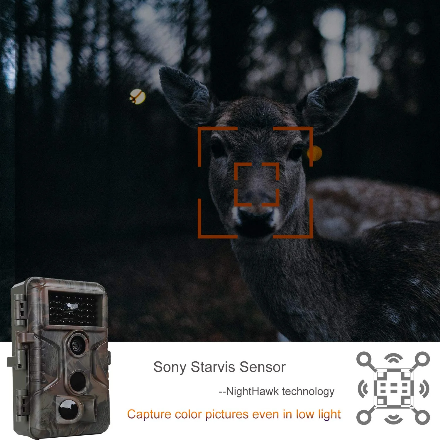 10-Pack Game Trail Deer Wildlife Cameras 64MP MP4 1296P Video 100ft Night Vision Motion Activated 0.1S Trigger Speed Waterproof No Glow Time Lapse | A323 - Image 3