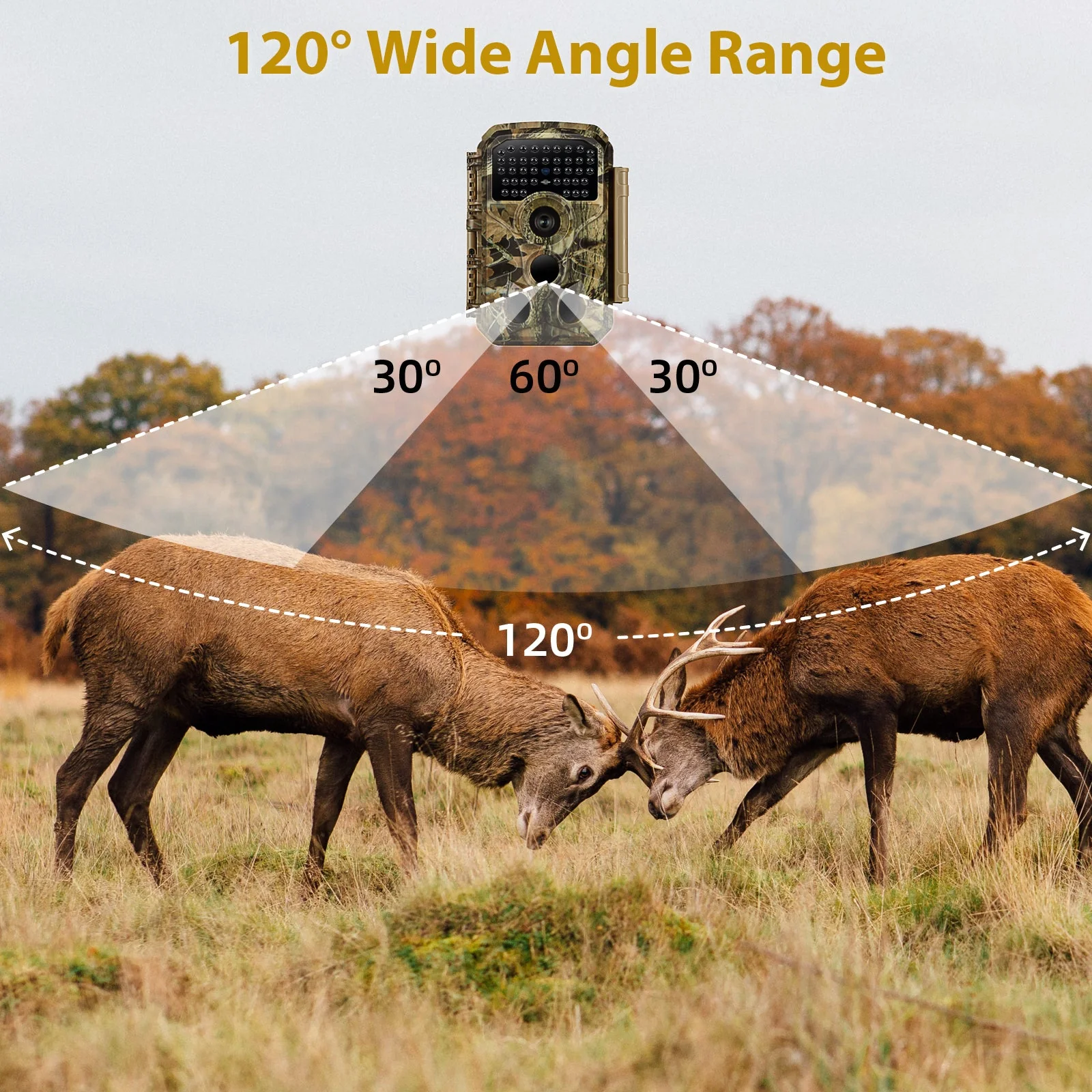2-Pack Game & Trail Camera 1296P Video & 32MP Photo with 100ft Night Vision Motion Activated 0.1s Trigger Speed Waterproof for Home Security, Outdoor Wildlife Scouting | T306 Green - Image 5