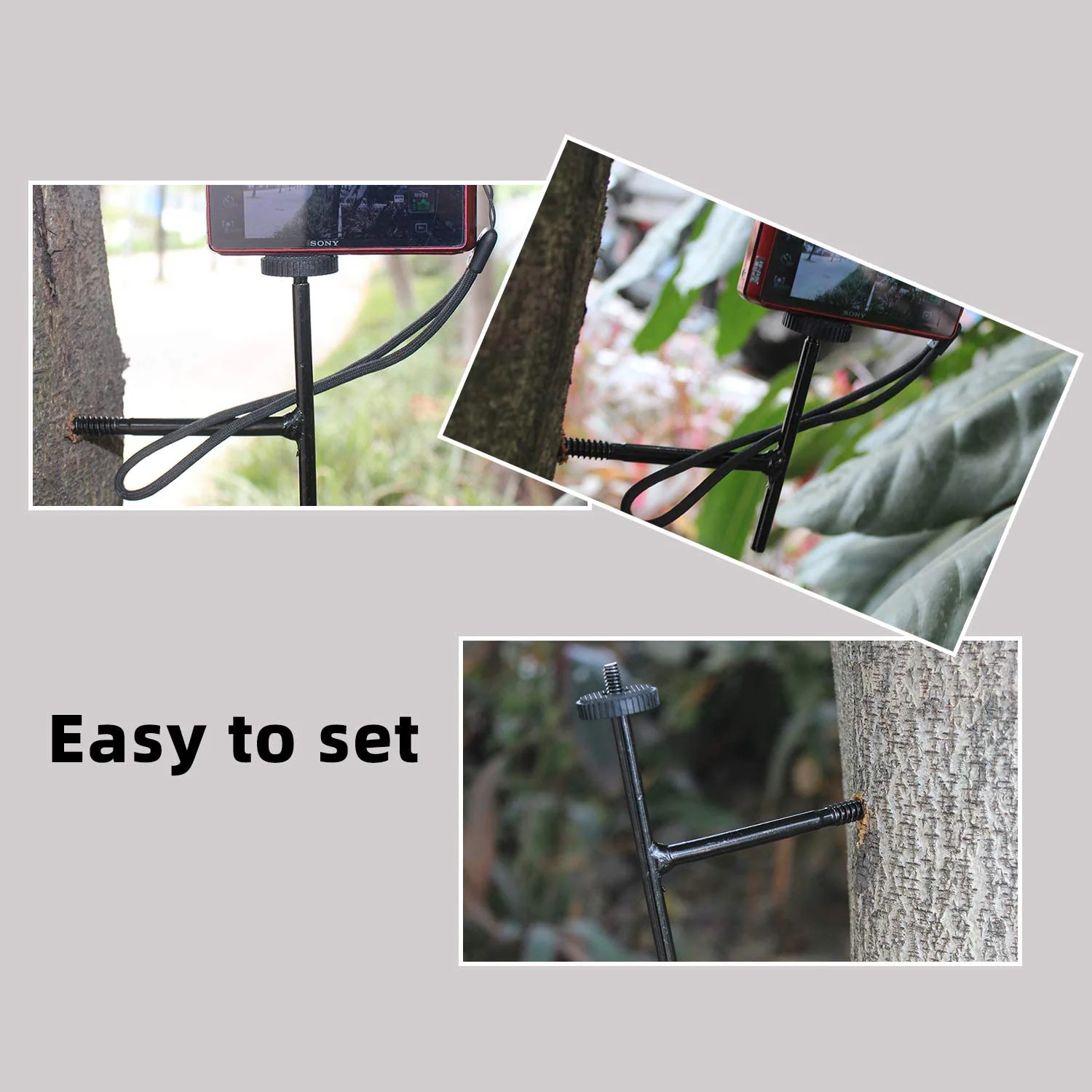 2-Pack Trail Camera Mount Tree Holder, Universal Game Camera Mounting Stand - Image 4