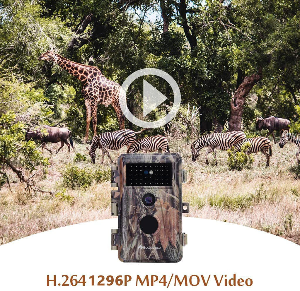 Stealthy Camo Game Trail Deer Observing & Backyard Field Tree Camera 64MP 1296P Night Vision Waterproof Password Protected Photo & Video Mode A252 - Image 14