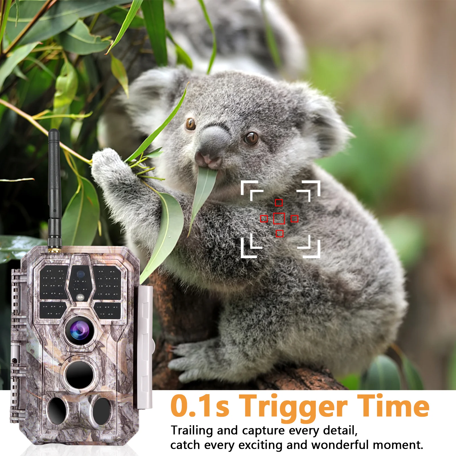 2-Pack Bluetooth Wireless Game & Trail Cameras 64MP for Wildlife Observing & Home or Backyard Security Night Vision Motion Activated Waterproof | A280W - Image 8