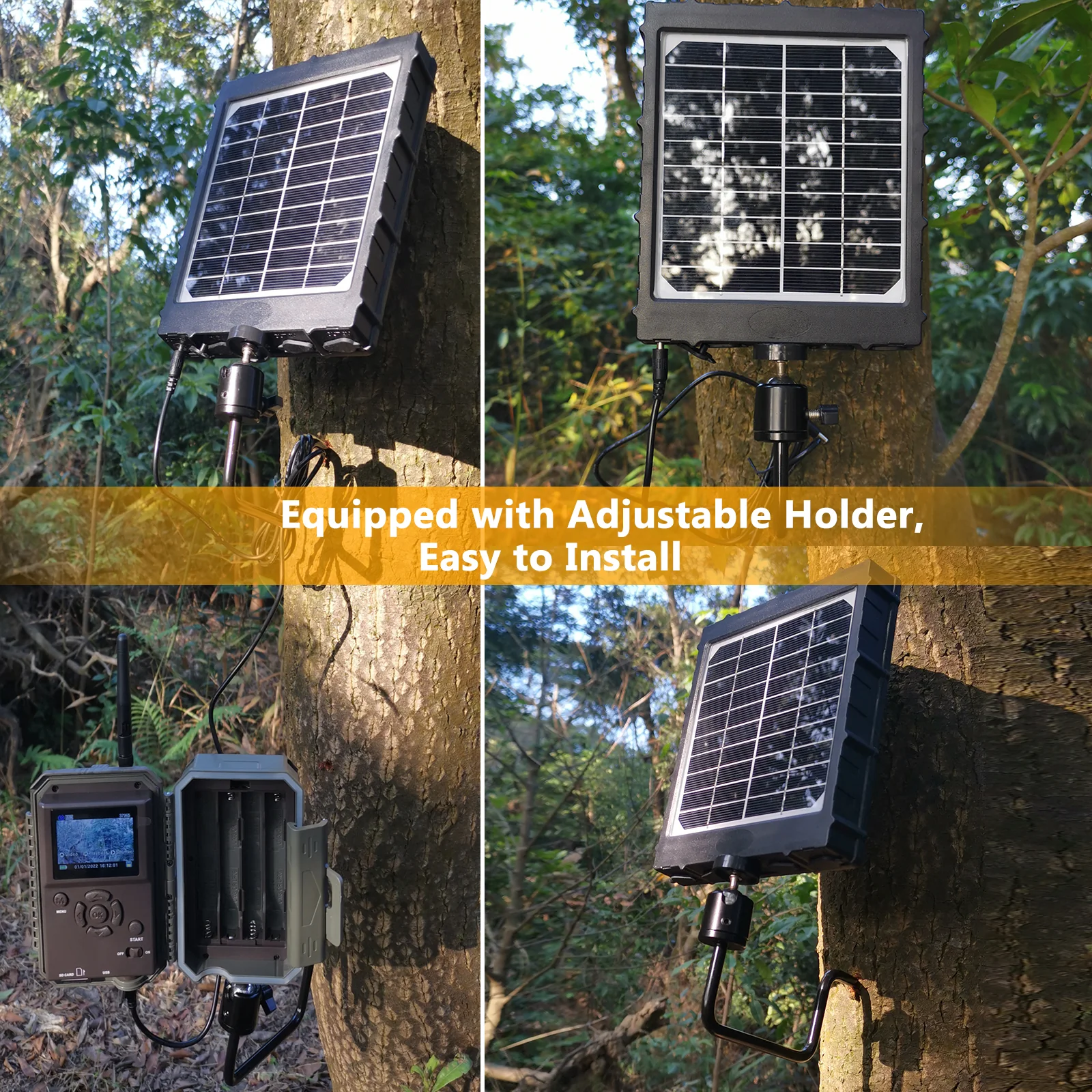 Solar Panel Kit 12V/6V/9V with 8000mAH Rechargeable Lithium Battery, Outdoor Waterproof for All Wildlife Cameras, Game & Trail Cameras | BL8000 - Image 7