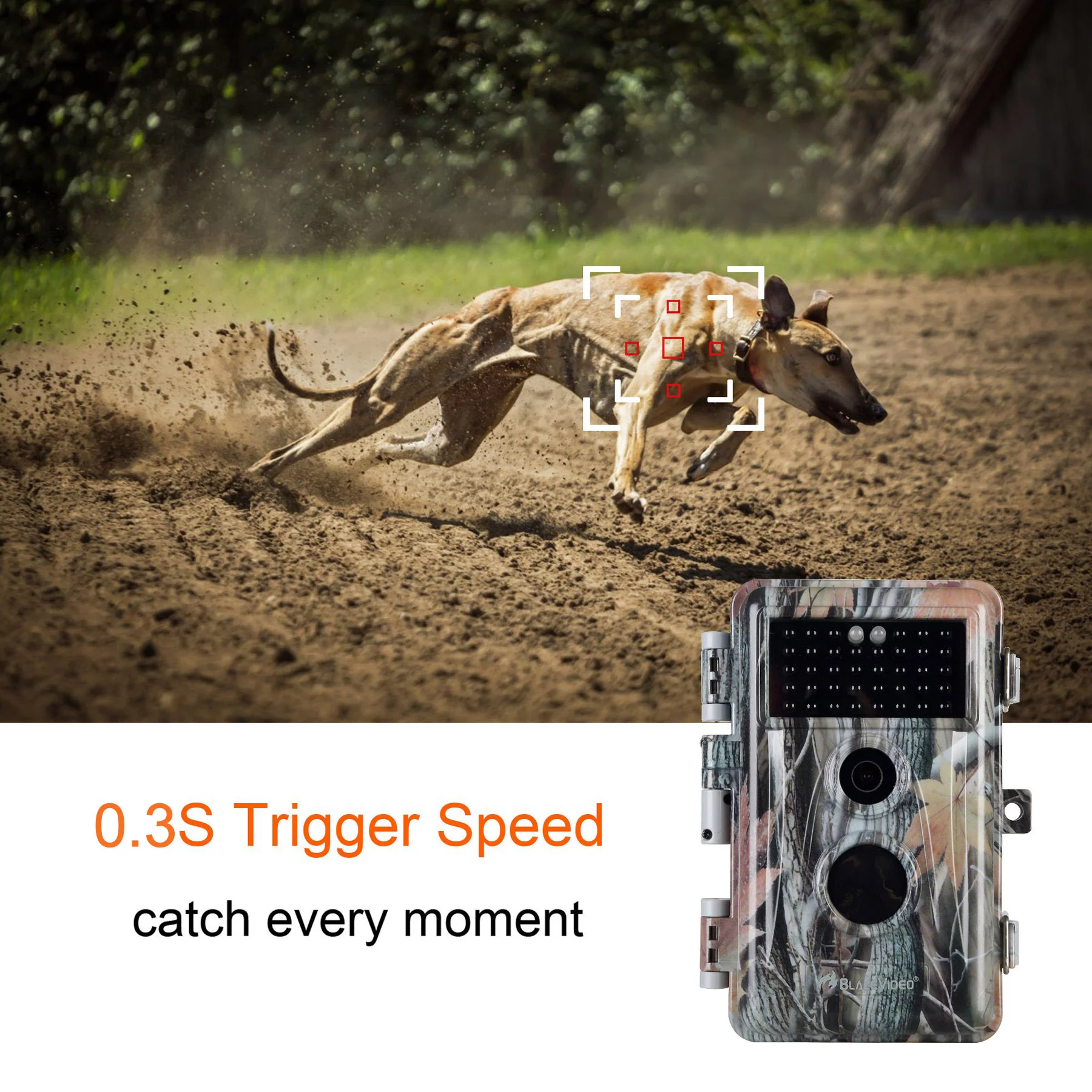 4-Pack Stealthy Game Trail Cameras for Observing & Home Security 64MP 1296P No Flash Infrared Night Vision Motion Activated Waterproof | A252 - Image 5