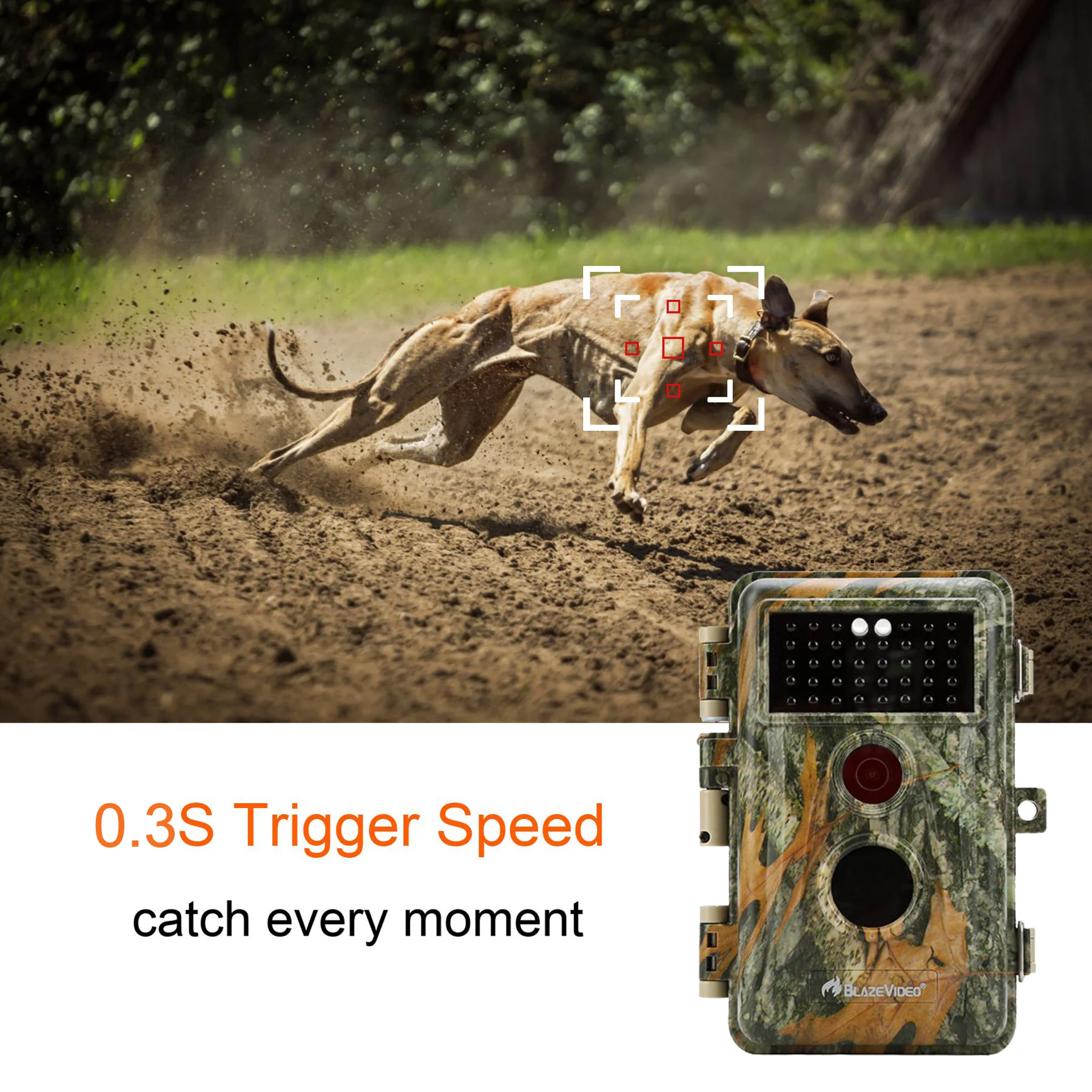 4-Pack No Glow Game Trail & Field Tree Cameras Stealthy Camouflage 64MP 2304x1296P MP4 Video Night Vision Motion Activated Time Lapse Multi-shot Mode | A252 Green - Image 10