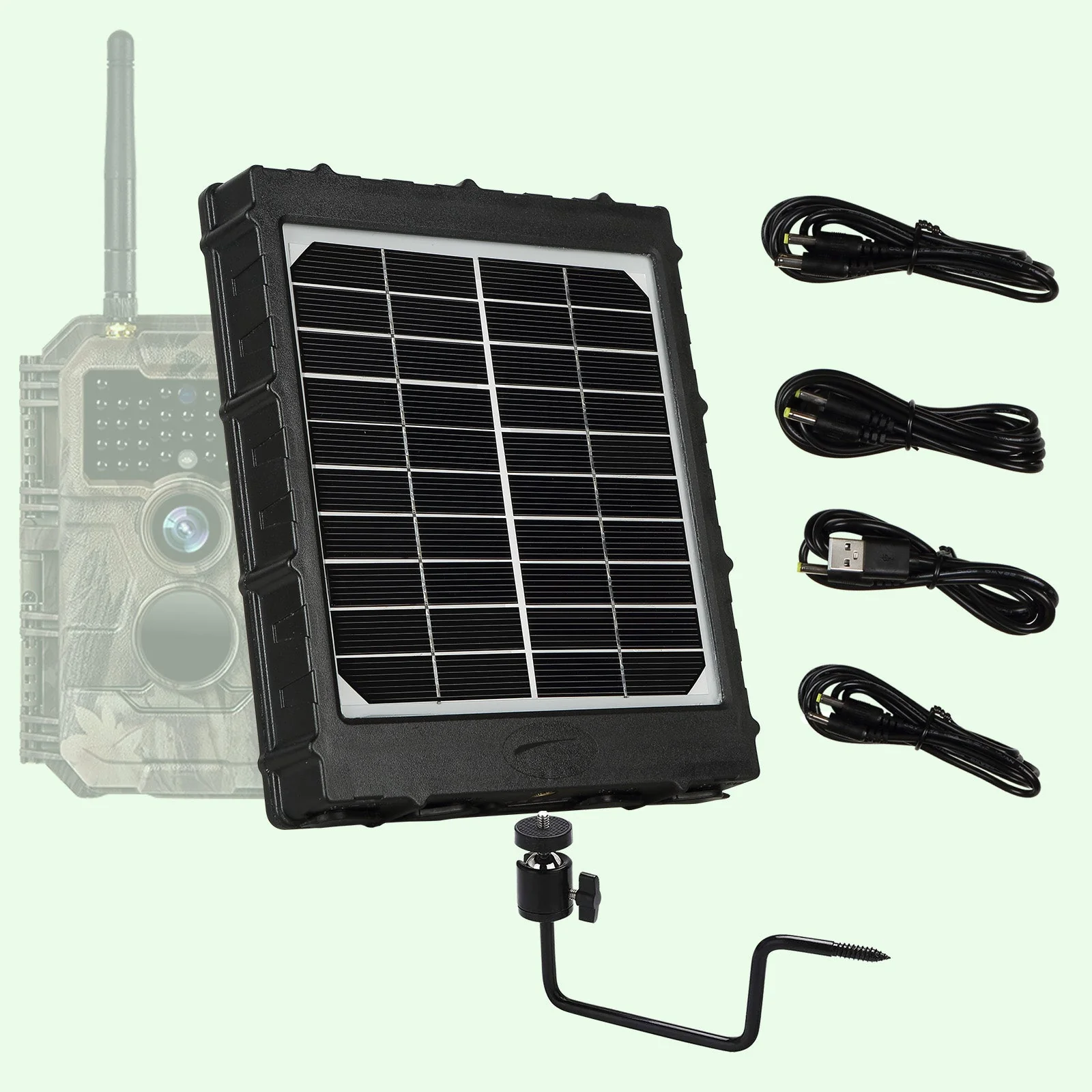 Bundle 4G LTE Cellular Trail Camera 32MP 1296P with SIM Card & 32G SD and Solar Panel Sends Picture to Cell Phone | A390G Red - Image 8