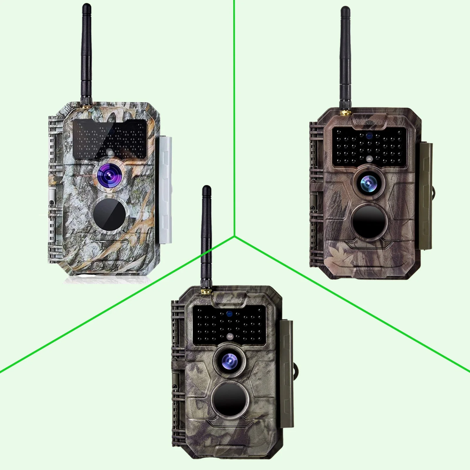Bundle of Solar Panel and Bluetooth WiFi Trail Camera 64MP 1296P Night Vision No Glow Motion Activated for Wildlife Observing, Home Security | W600 - Image 10