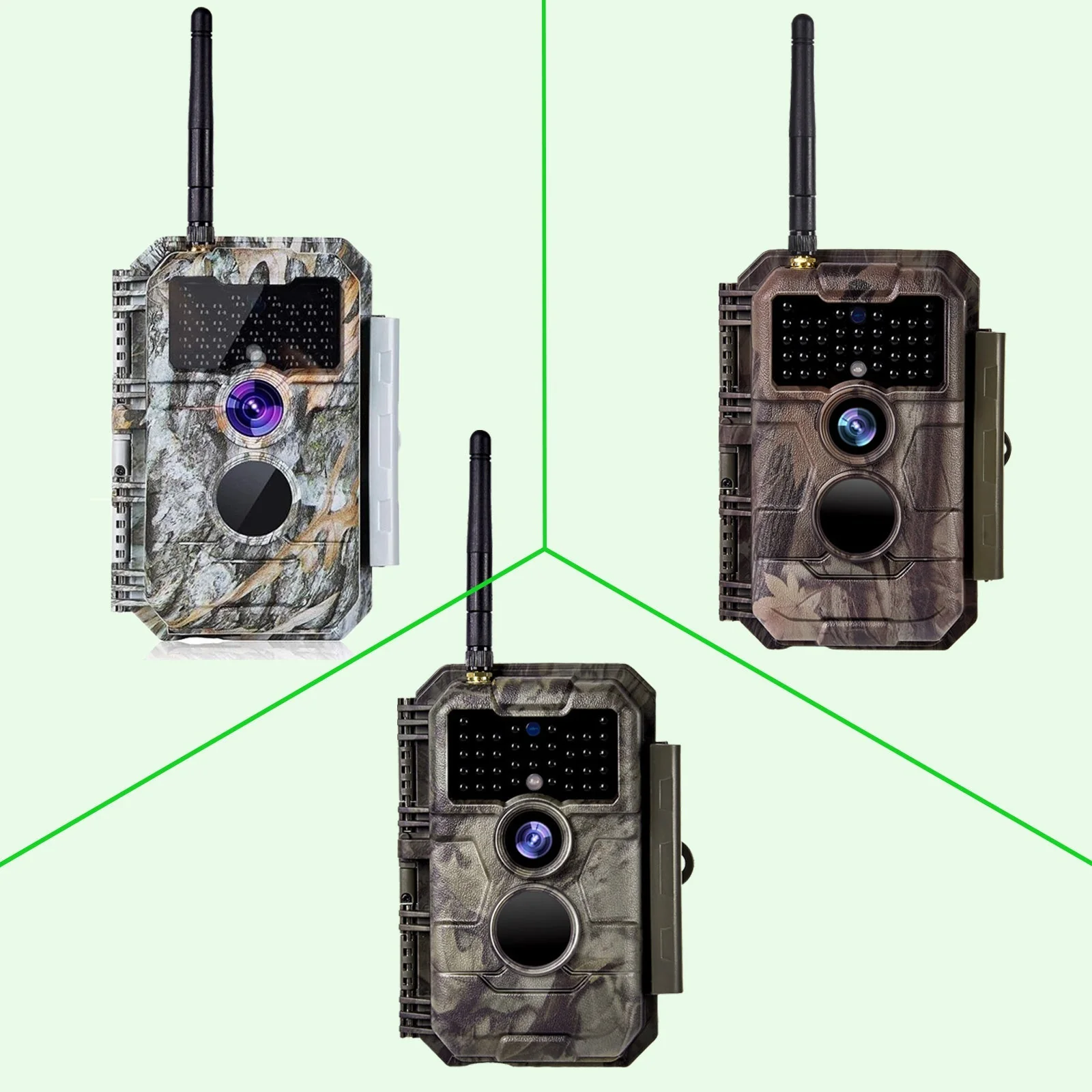 Bundle of Solar Panel and WiFi Game Camera 64MP 1296P Night Vision No Glow Motion Activated for Wildlife Observing, Home Security | W600 Brown - Image 9