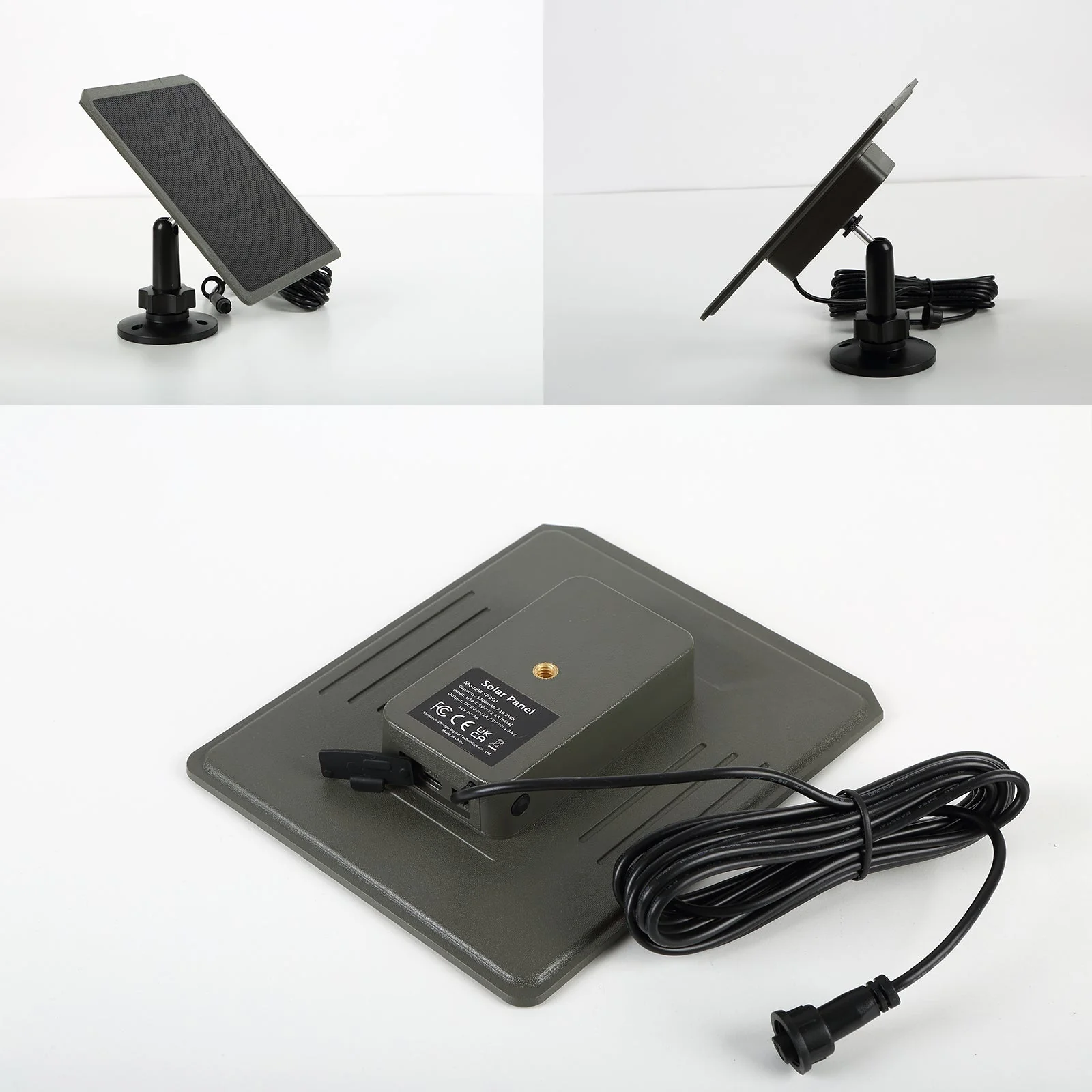 Solar Panel Wildlife Camera Solar Charger 5200 mAh/3.7V, Supports 6V/9V/12V Output, 1.7/2.1mm DC Connector for Wildlife Camera Battery and Other Small Devices | SP350 - Image 3