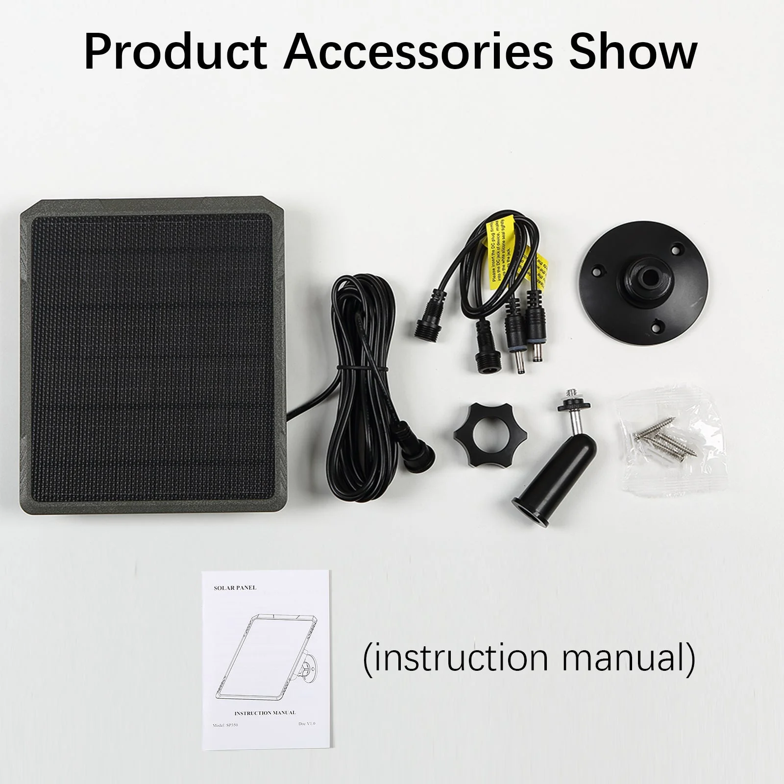 Solar Panel Wildlife Camera Solar Charger 5200 mAh/3.7V, Supports 6V/9V/12V Output, 1.7/2.1mm DC Connector for Wildlife Camera Battery and Other Small Devices | SP350 - Image 4